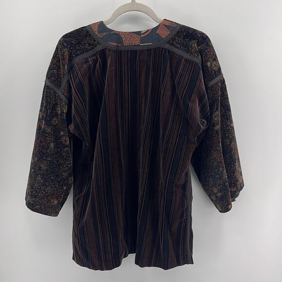 Vintage Kai Knapp velvet open front longline kimono style jacket - Picture 6 of 6